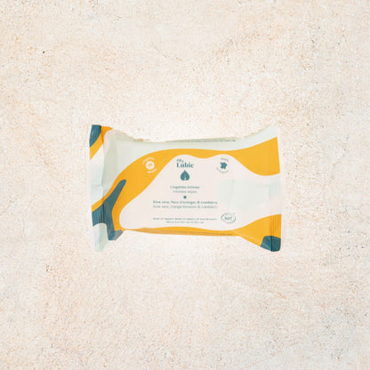 Lingettes intimes naturelles My Lubie – apaisantes et hydratantes, pack de 14 lingettes