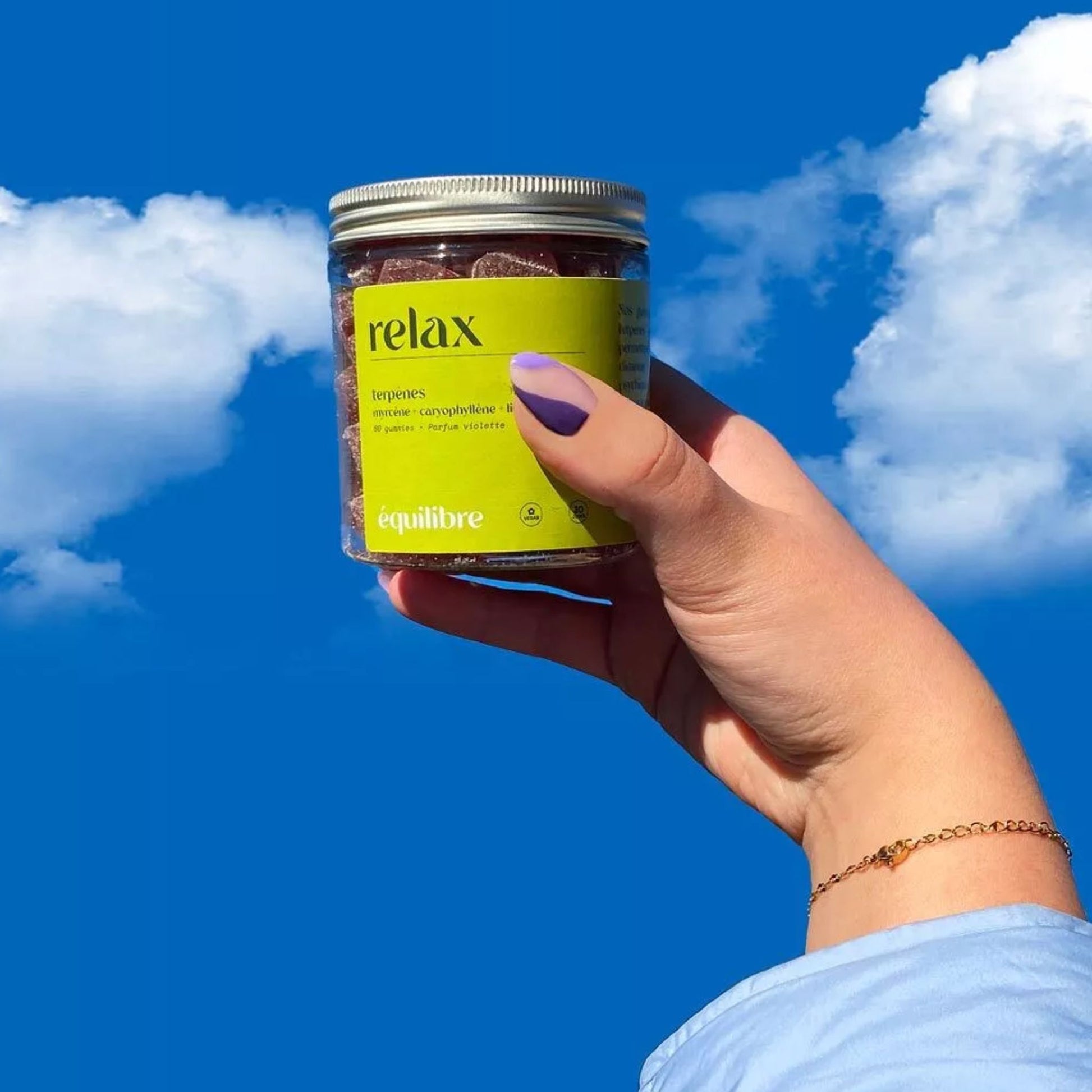 Gummies Relax Équilibre – bonbons CBD anti-stress pour calmer esprit et corps