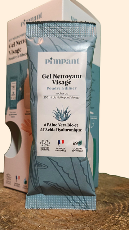 Kit Découverte Nettoyant Visage PIMPANT Aloe Vera – 99,2% Naturel & Écologique