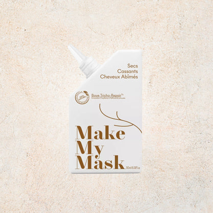 Boue Tricho‑Repair masque naturel pré‑shampoing cheveux abîmés 180ml