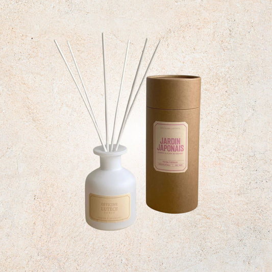 Diffuseur parfum Bambou & Fleur de Cerisier 100 ml, ambiance zen et florale, diffusion longue durée, fabrication artisanale | Officine Lutèce