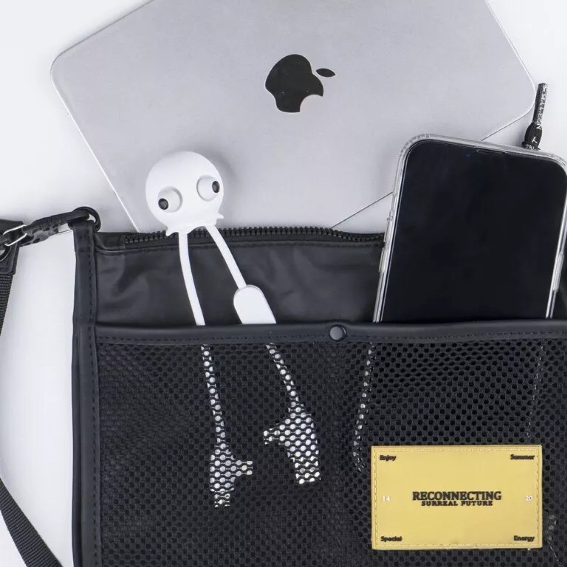 Câble Multi-Connecteurs Anty Stress Jelly GRS, USB-C/Lightning, tactile et durable, compatible smartphones, GoPro et accessoires, fabrication éco-responsable | XOOPAR