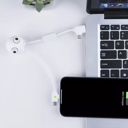 Câble Multi-Connecteurs Anty Stress Jelly GRS, USB-C/Lightning, tactile et durable, compatible smartphones, GoPro et accessoires, fabrication éco-responsable | XOOPAR