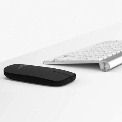 Souris Laptop Pokket Noir, design ergonomique, plastique recyclé, sans fil et sans pile, autonomie longue durée, produit durable et éco-responsable | XOOPAR