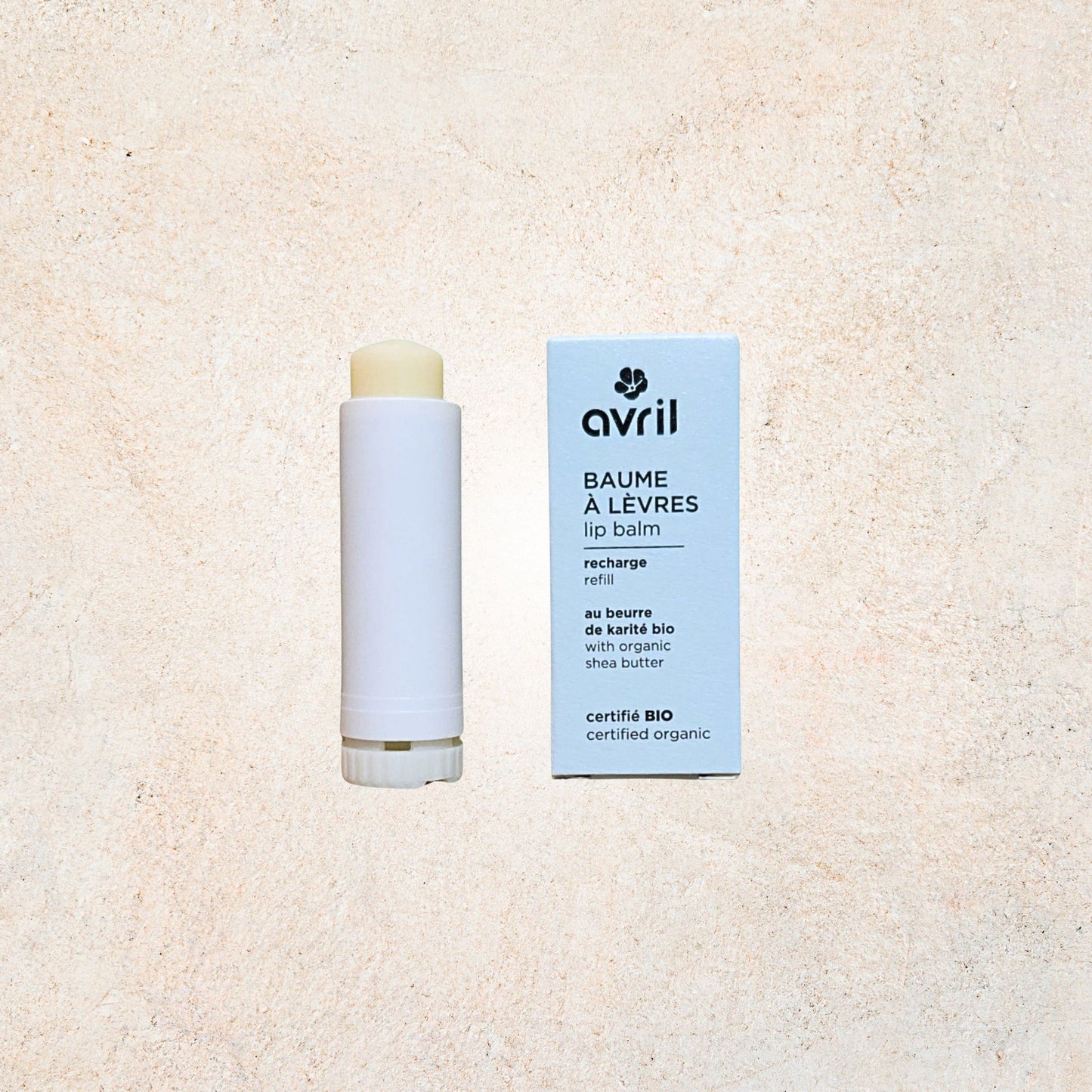 Baume à Lèvres Avril Certifié Bio – Doux & Hydratant | Recharge Écologique