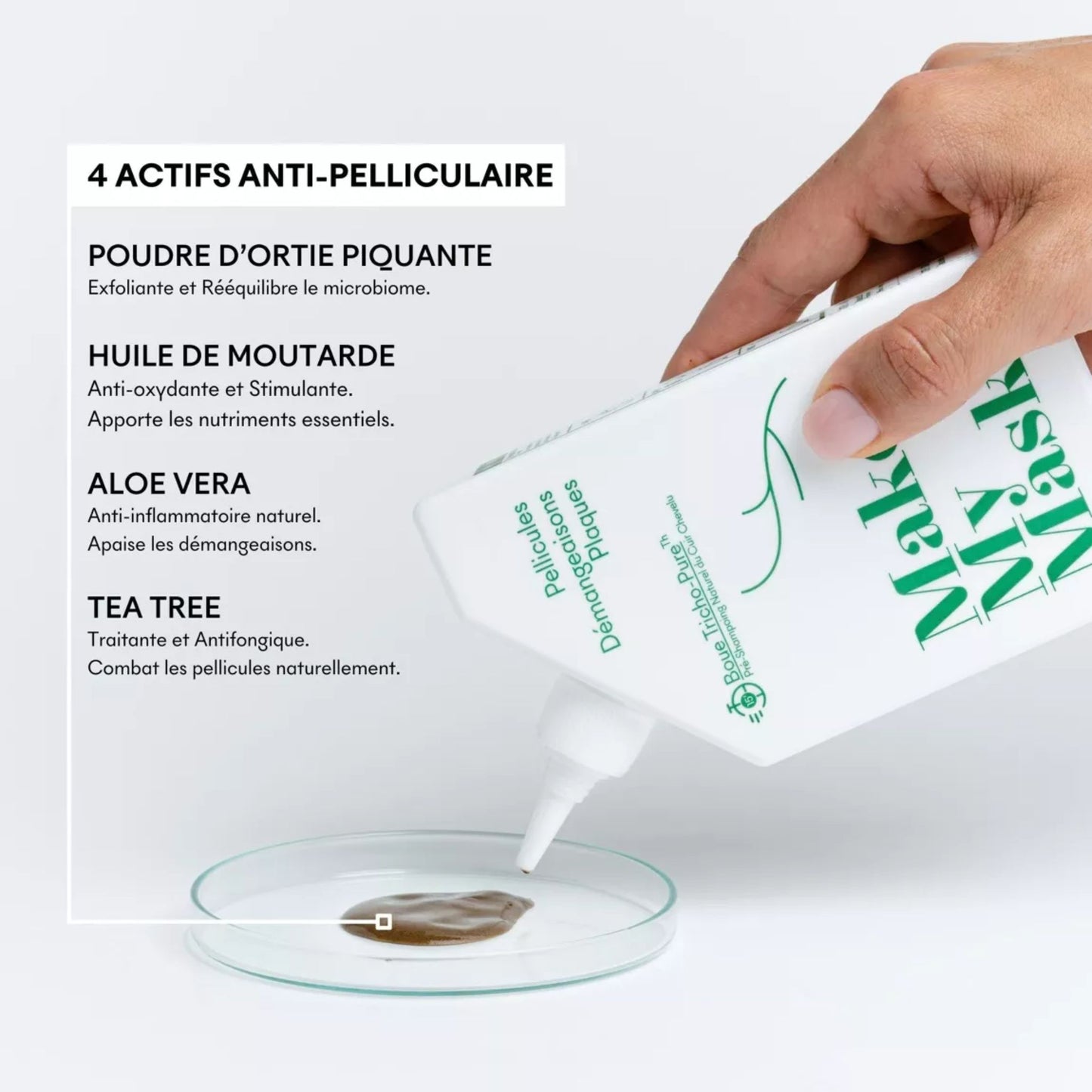 Boue Tricho-Pure anti-pelliculaire 180 ml MakeMyMask