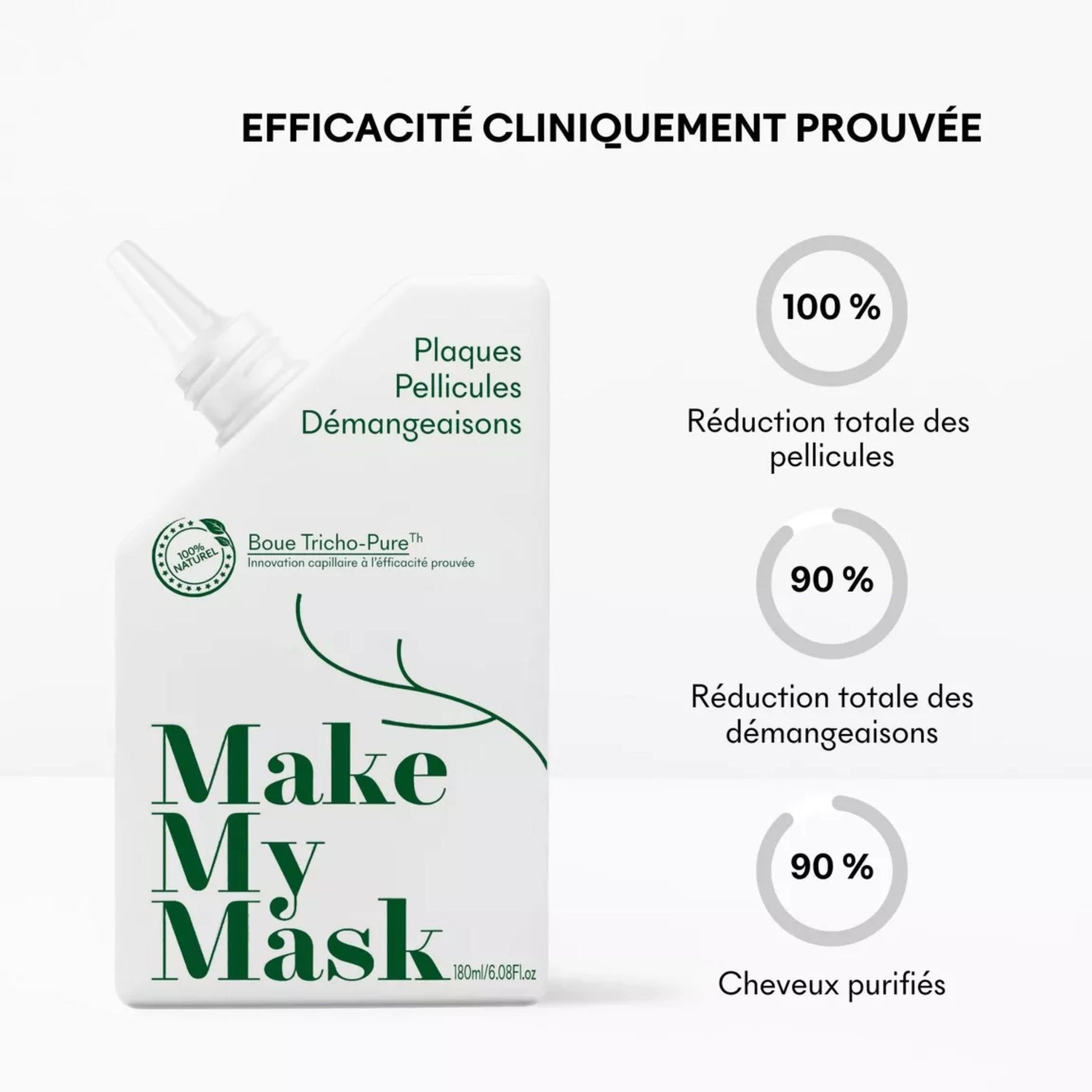 Boue Tricho-Pure anti-pelliculaire 180 ml MakeMyMask