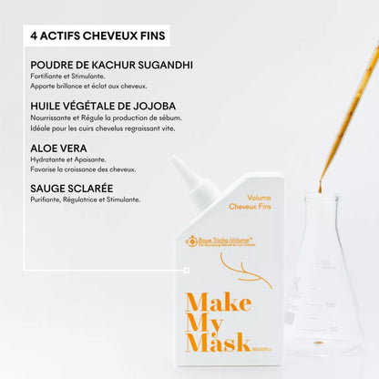 Boue Tricho-Volume masque densifiant cheveux fins 180 ml MakeMyMask