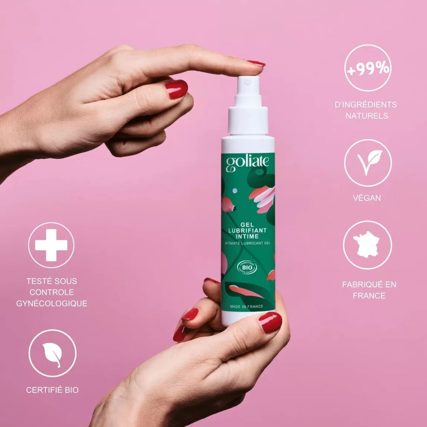 Gel Lubrifiant Intime longue durée – naturel et bio 💦 | GOLIATE