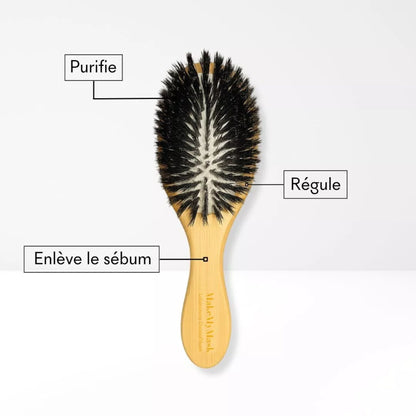 Brosse Détox [Th] 7700 poils de sanglier pour cheveux gras MakeMyMask