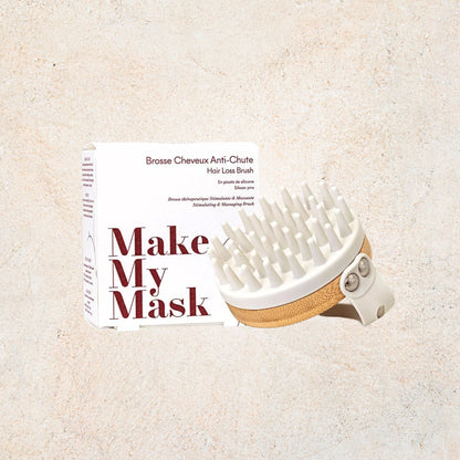 Brosse stimulante anti-chute en silicone MakeMyMask
