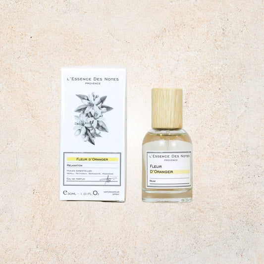 Eau de Parfum Fleur d’Oranger Relaxation 30ml – Parfum artisanal relaxant et lumineux – L’Essence des Notes