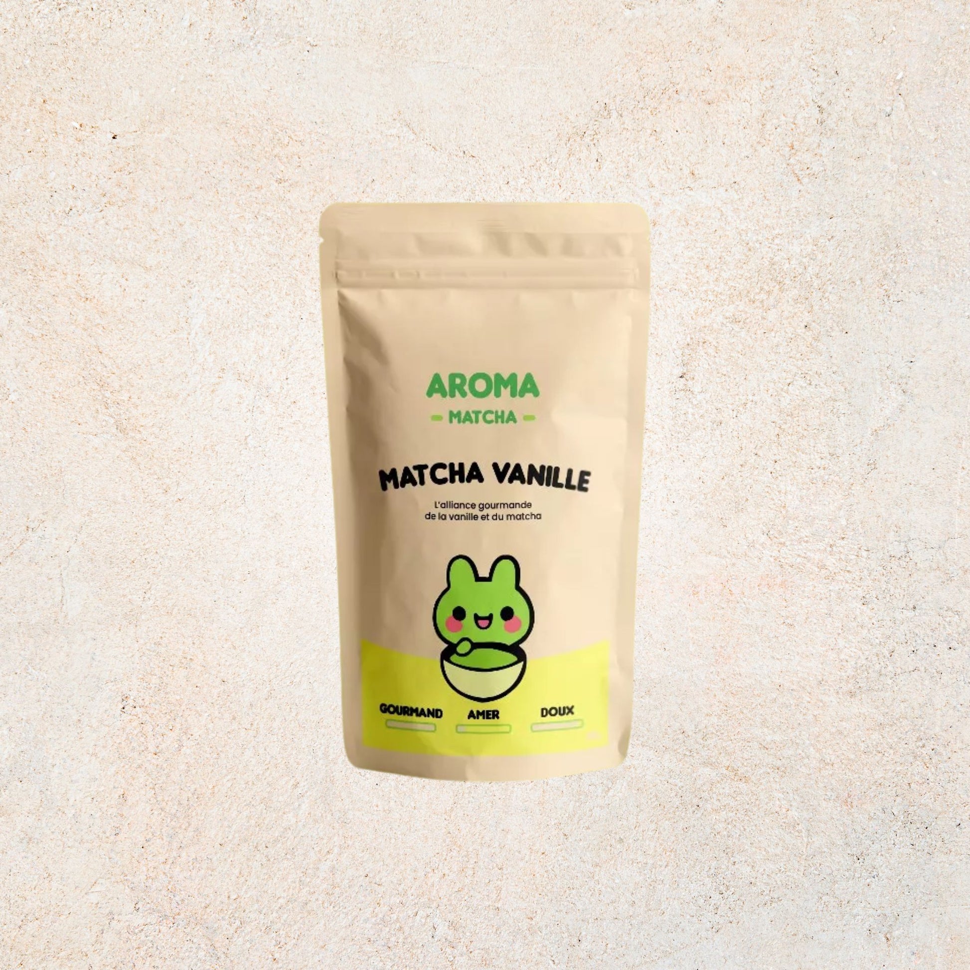 Matcha Vanille Premium – Poudre gourmande et naturelle pour boissons et lattes | Aroma Matcha