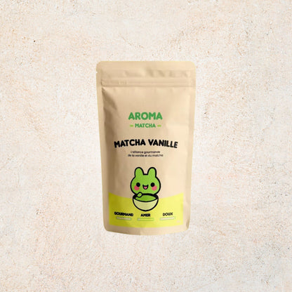 Matcha Vanille Premium – Poudre gourmande et naturelle pour boissons et lattes | Aroma Matcha