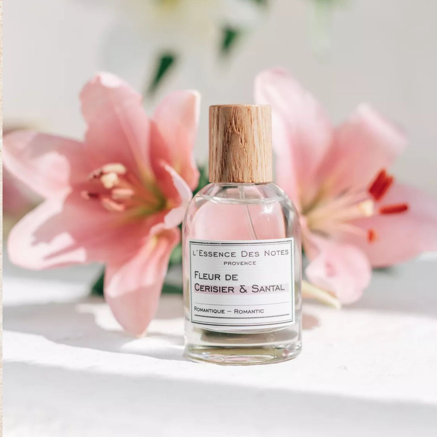 Eau de parfum Fleur de Cerisier & Santal – Douceur – 50ml – L’Essence des Notes