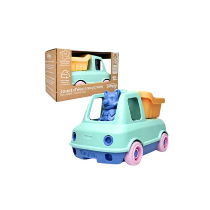 Camion Benne 100% Plastique Recyclé et Figurine Renard – Le Jouet Simple Éducatif Écologique