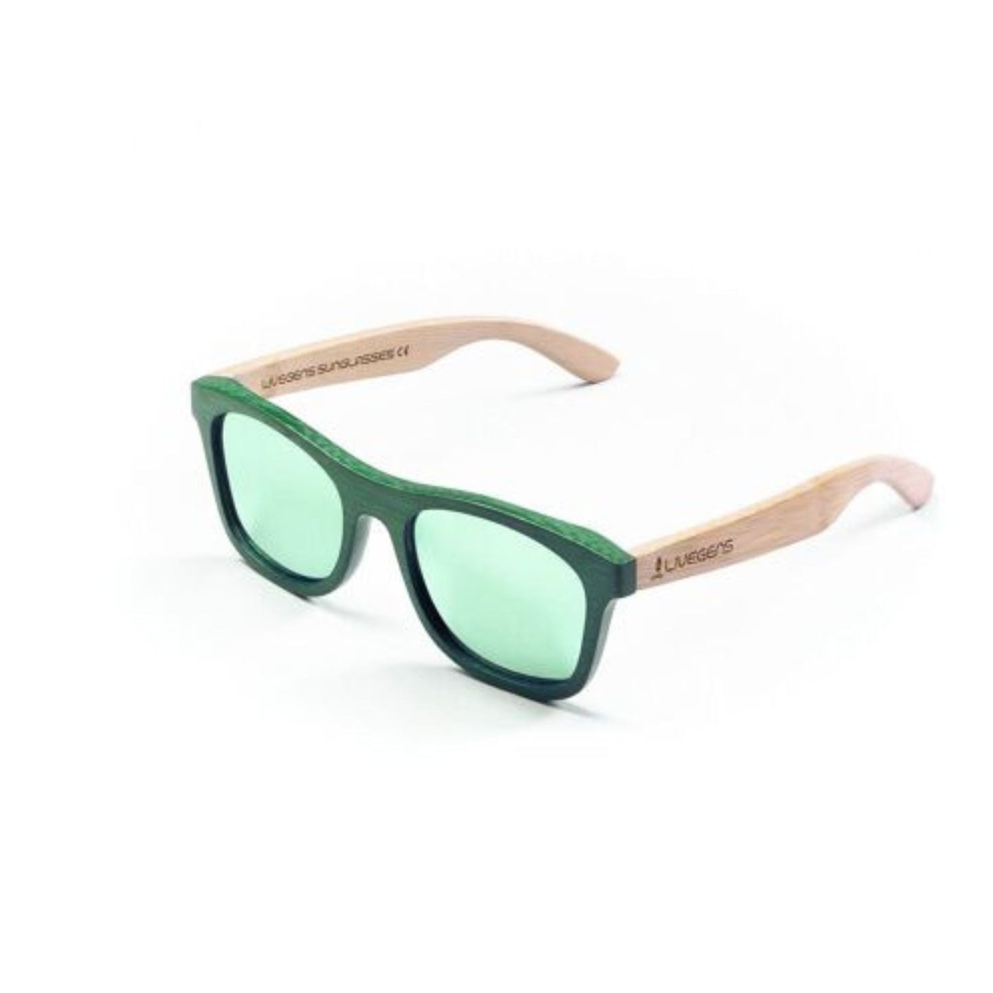 LIVEGEN Bamboo Sunglasses – Polarized UV400 Lenses – Cantabric
