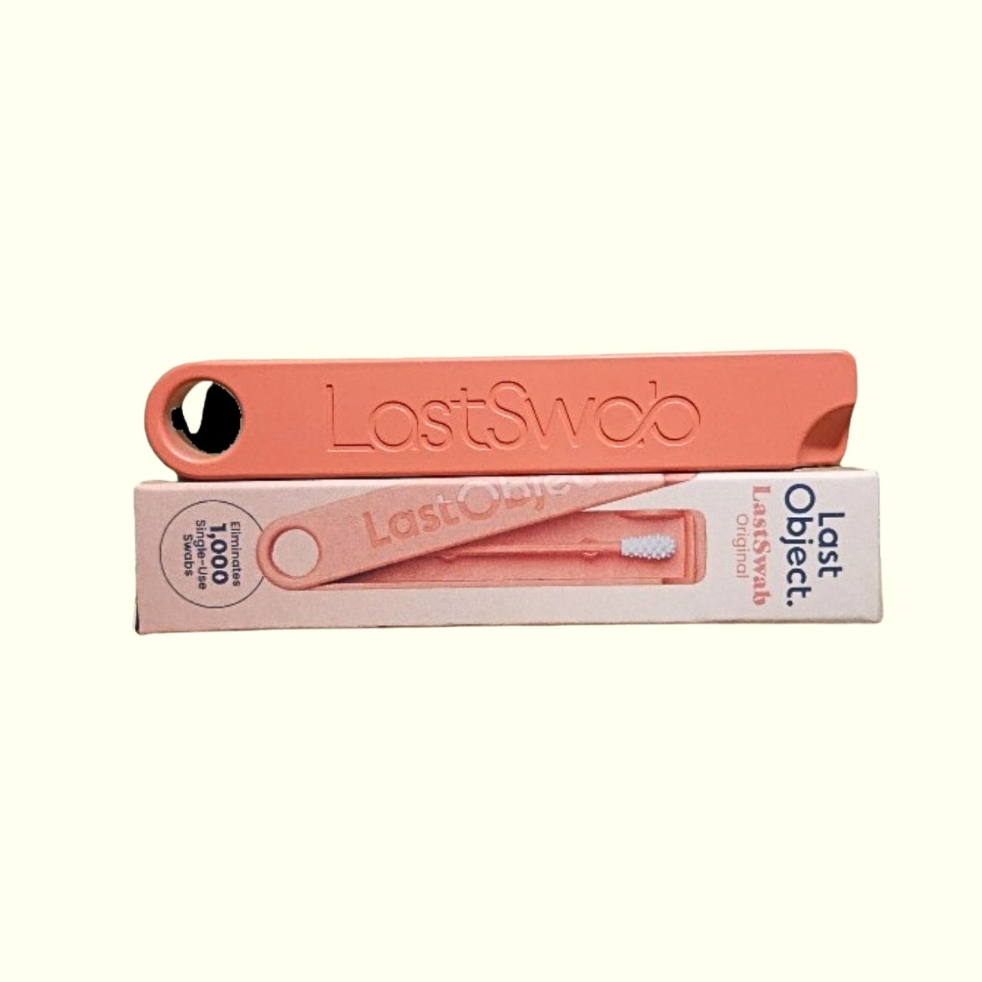 Coton-Tige Réutilisable Orange LASTOBJECT – Zéro Déchet, Écologique, Durable | Boîtier Plastique Recyclé