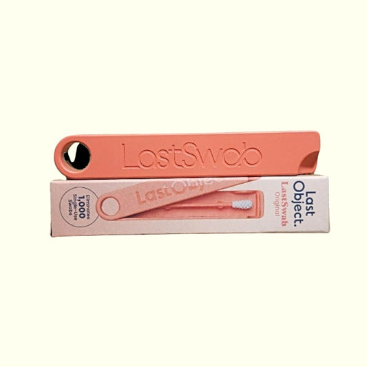 Coton-Tige Réutilisable Orange LASTOBJECT – Zéro Déchet, Écologique, Durable | Boîtier Plastique Recyclé