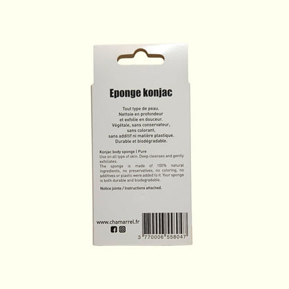 Eponge Konjac Corps D'origine naturelle CHAMARREL