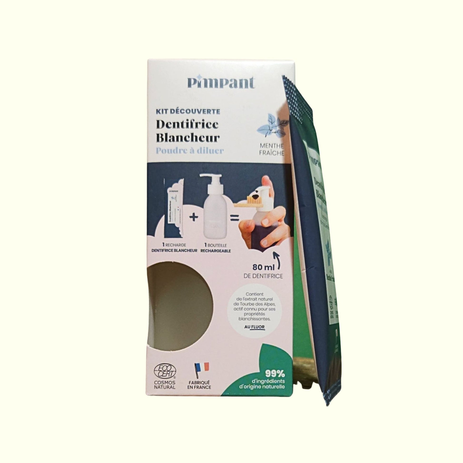 Kit Découverte Dentifrice Blancheur PIMPANT – Naturel & Fluor | Action Blanchissante