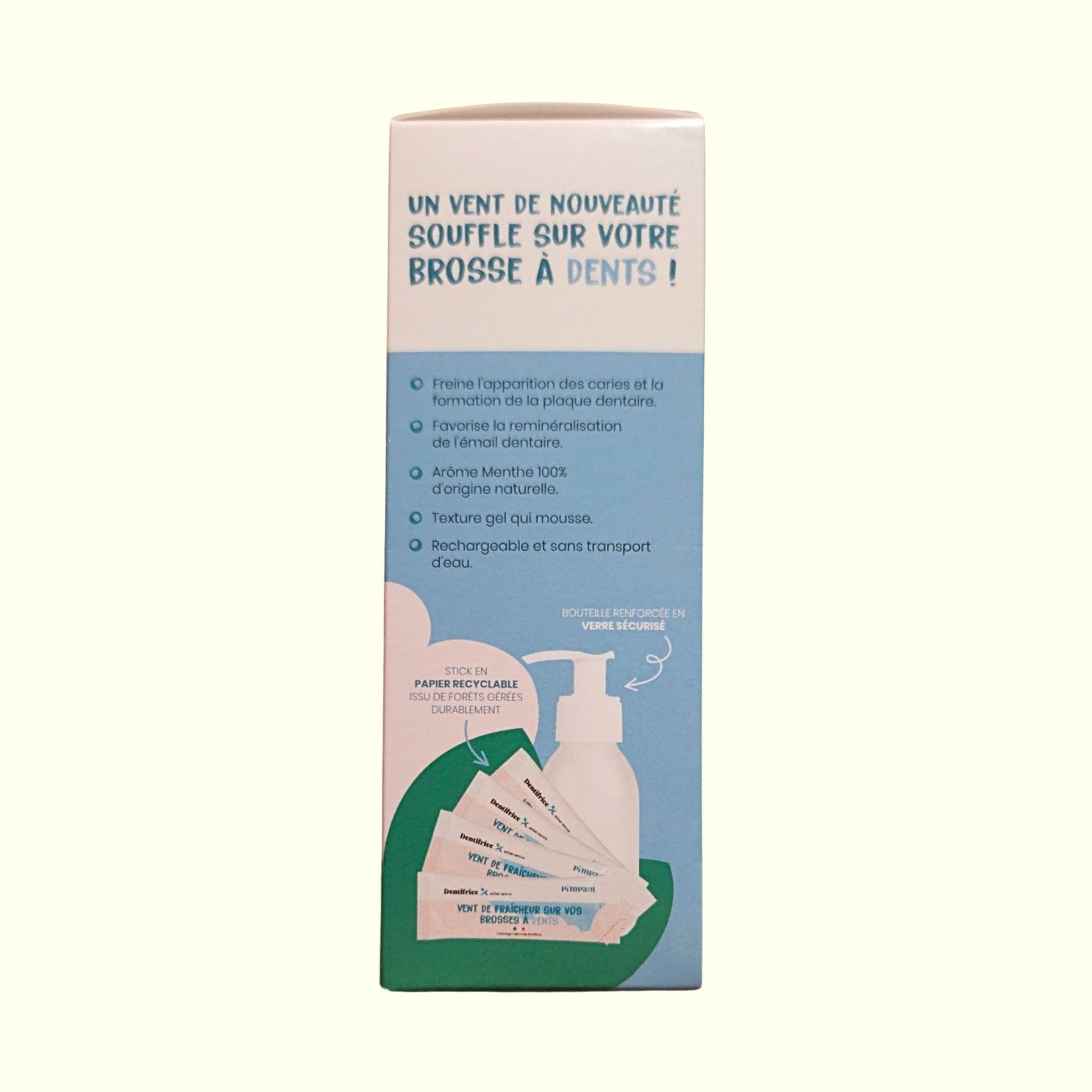 Coffret Dentifrice Menthe PIMPANT – 99% Naturel | Fluor & Écologique