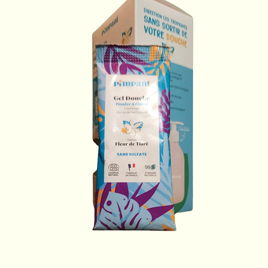 Recharge Gel Douche PIMPANT Fleur de Tiaré – Rechargeable, 100% naturel, zéro déchet
