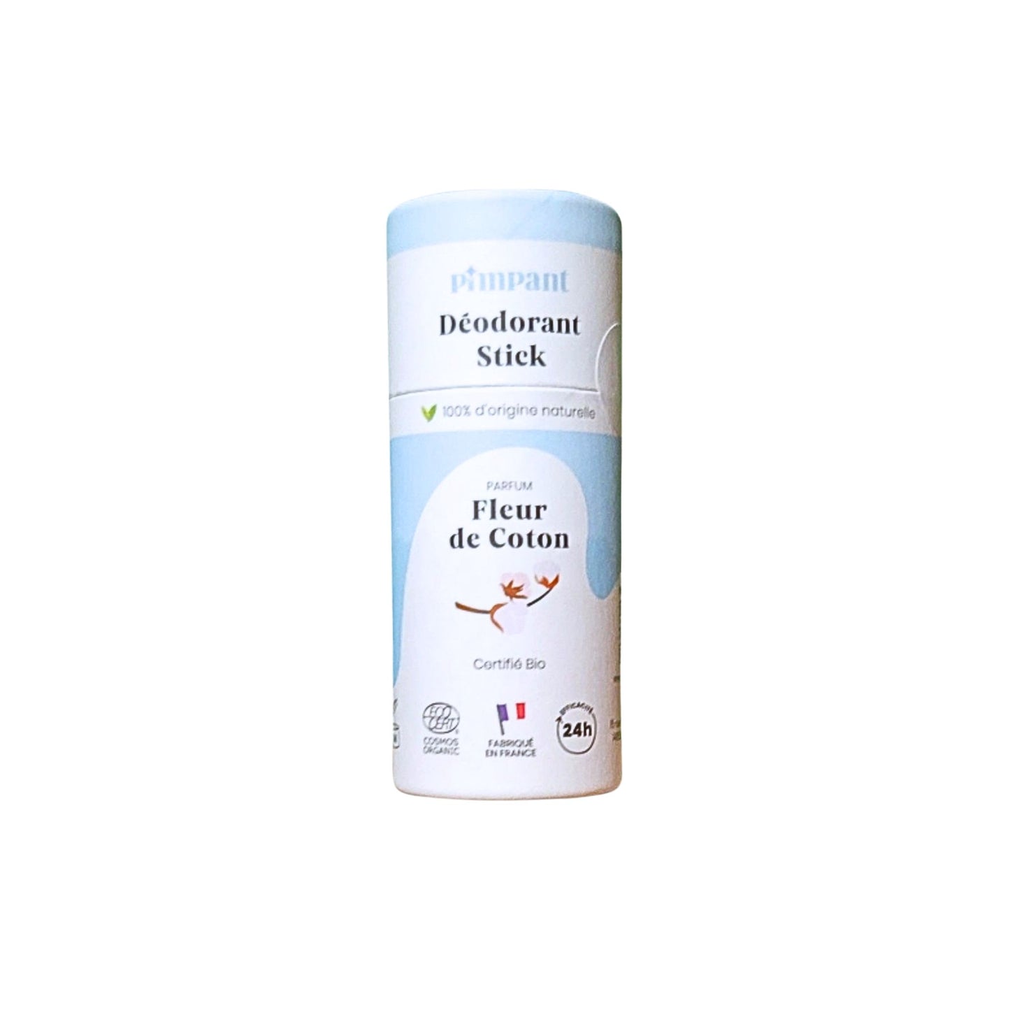 PIMPANT Solid Deodorant Cotton Flower – Organic, effective 24 hours and eco-friendly