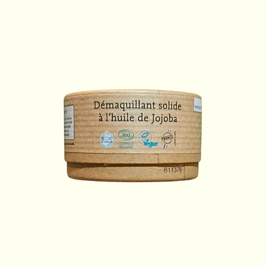 Démaquillant solide COMME AVANT à l'huile de jojoba – Zéro déchet, biodégradable, doux et efficace