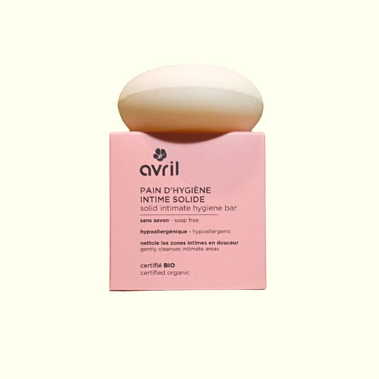 Savon Hygiène Intime Solide AVRIL - Certifié Bio, Doux et Hypoallergénique
