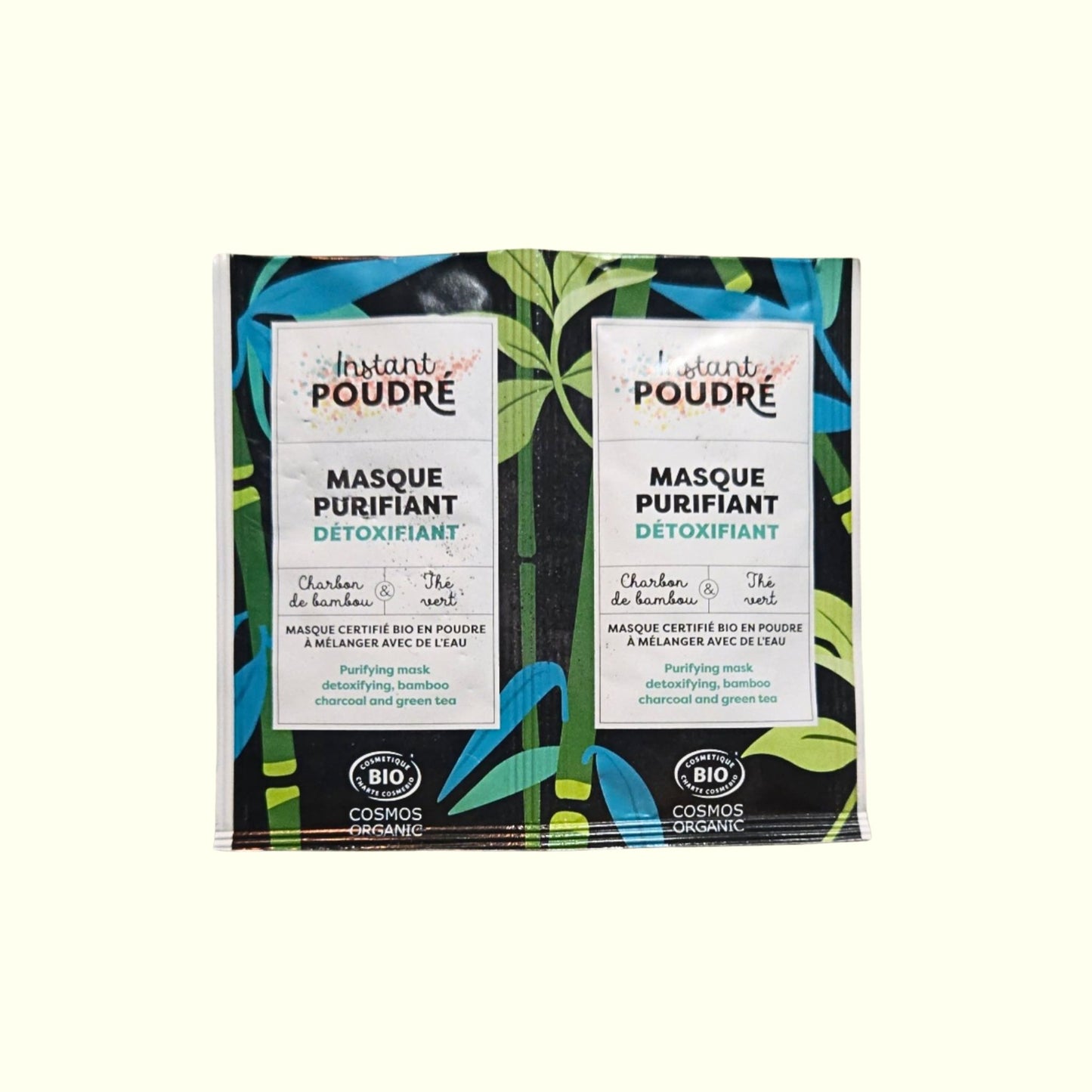 Masque Bio Purifiant Détoxifiant INSTANT POUDRE au Charbon – Anti-Brillance & Peau Nette | Soin Naturel Visage