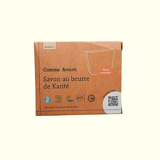Savon COMME AVANT au beurre de karité bio – Douceur et apaisement pour tous types de peau