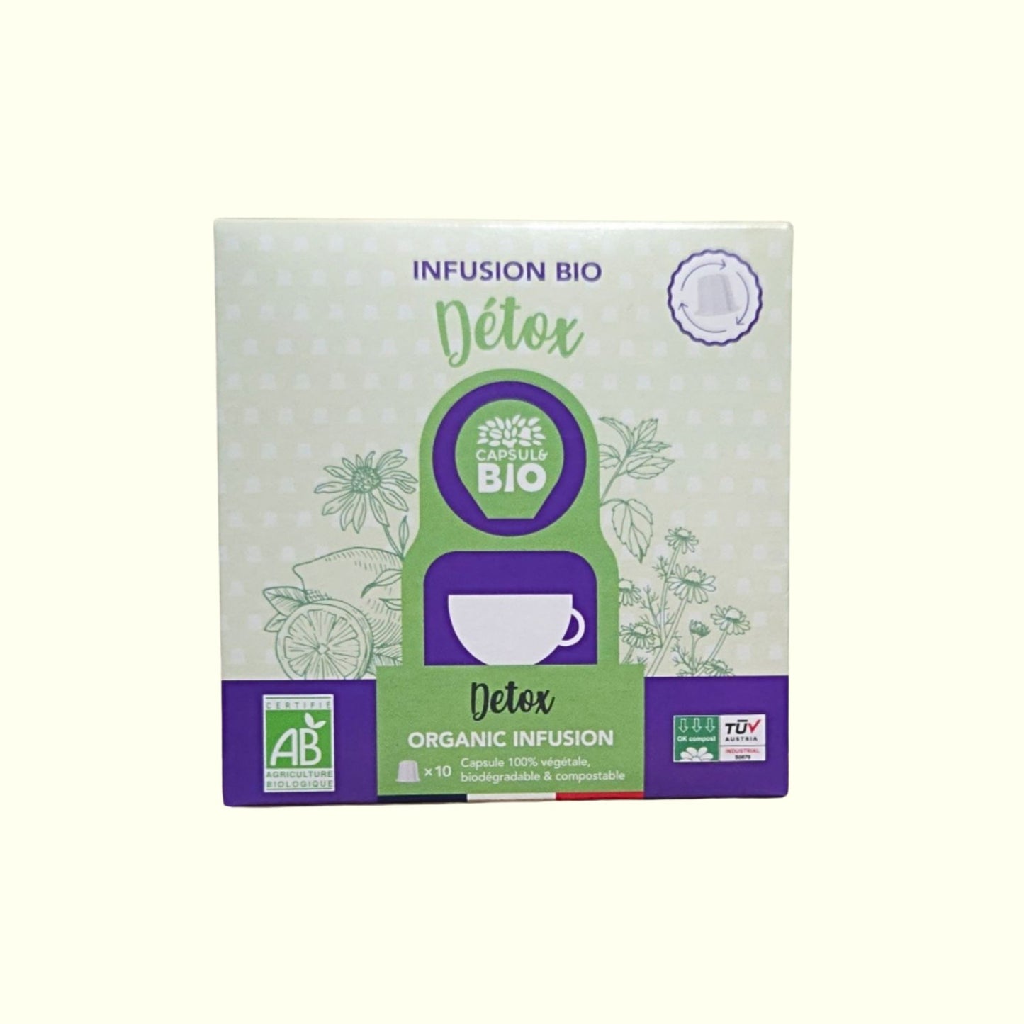 Infusion Détox Bio en Capsules Biodégradables Capsule Bio - Bien-être Écologique