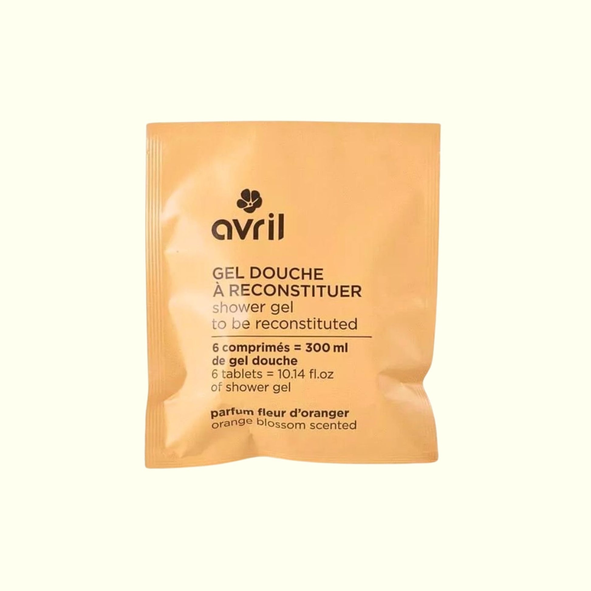 Gel Douche à Reconstituer AVRIL Fleur d'Oranger 300ml – Certifié Cosmos Natural