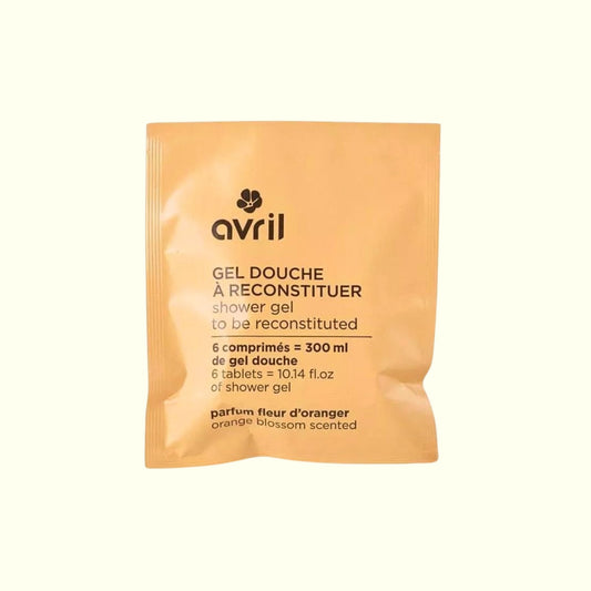 Gel Douche à Reconstituer AVRIL Fleur d'Oranger 300ml – Certifié Cosmos Natural