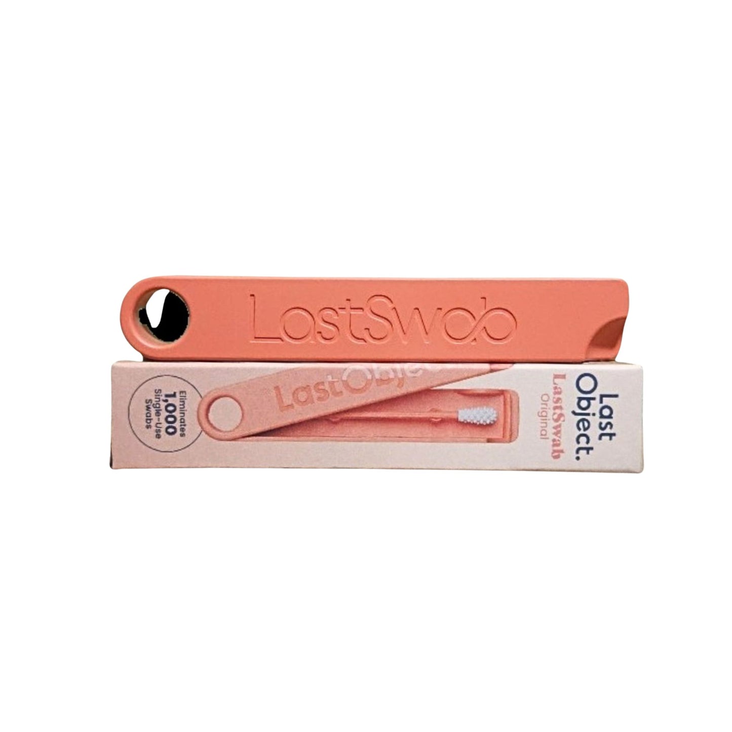 Coton-Tige Réutilisable Orange LASTOBJECT – Zéro Déchet, Écologique, Durable | Boîtier Plastique Recyclé