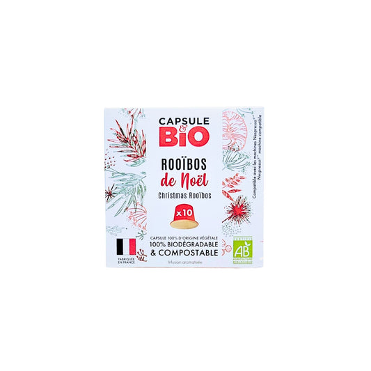 Rooibos de Noël Bio en Capsules Biodégradables Capsule Bio - Savourez Noël sans Culpabilité