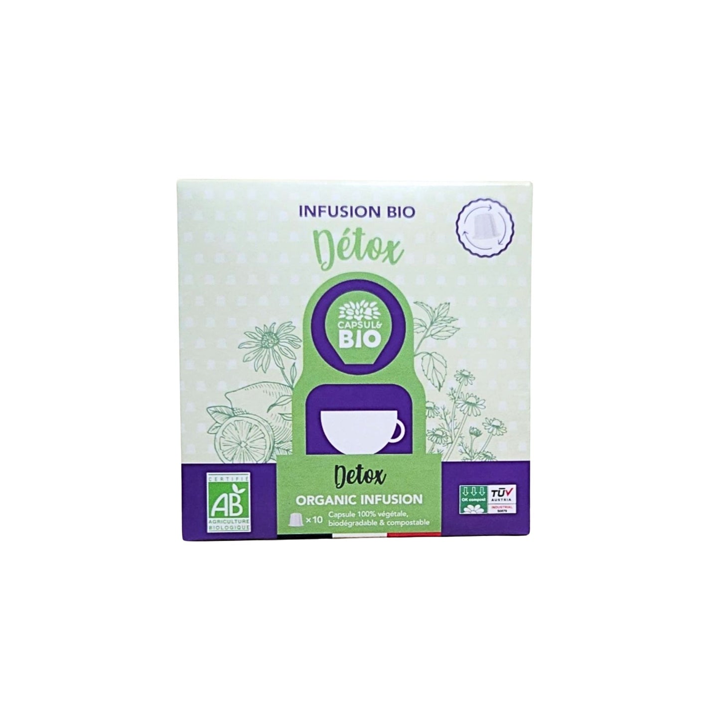 Infusion Détox Bio en Capsules Biodégradables Capsule Bio - Bien-être Écologique