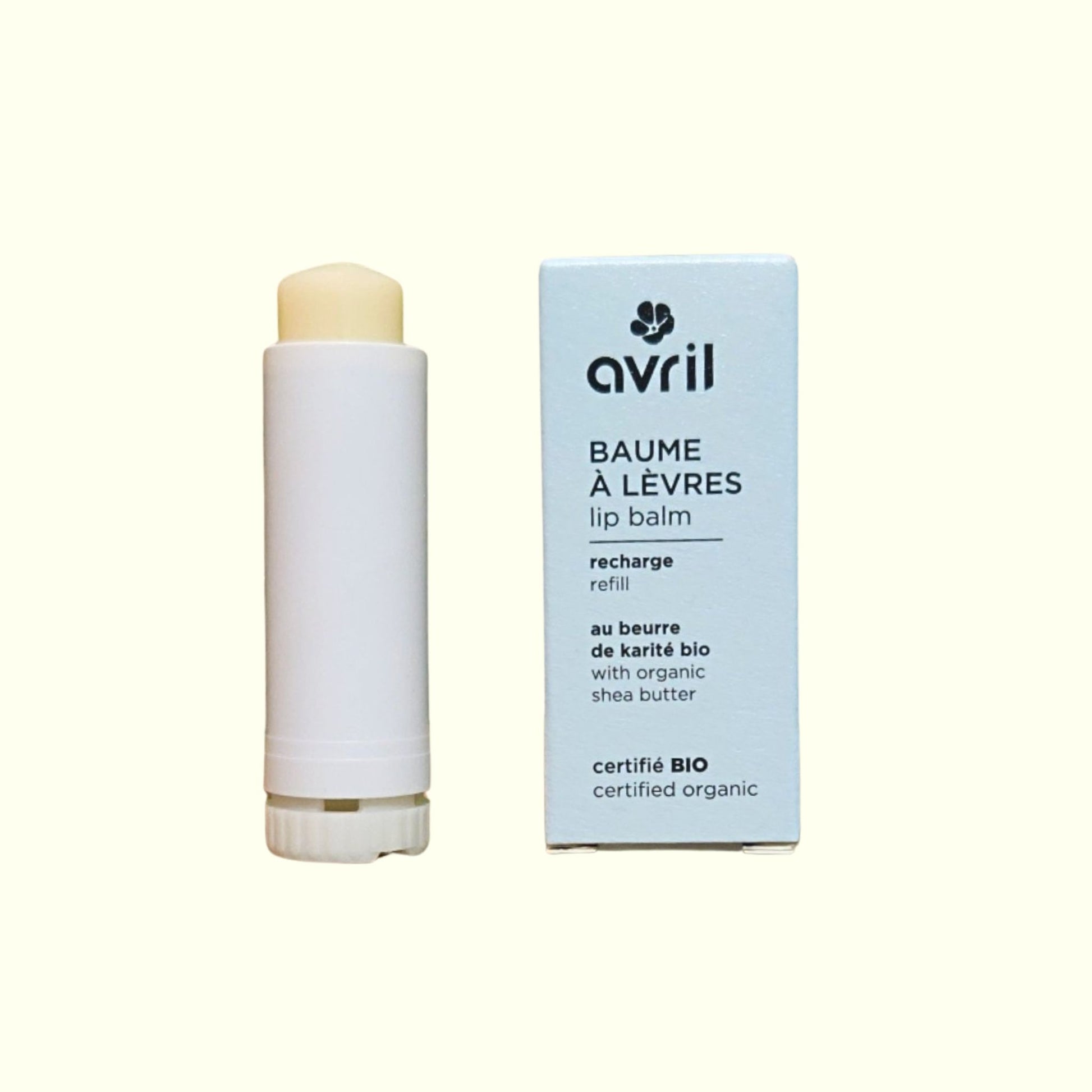 Baume à Lèvres Avril Certifié Bio – Doux & Hydratant | Recharge Écologique