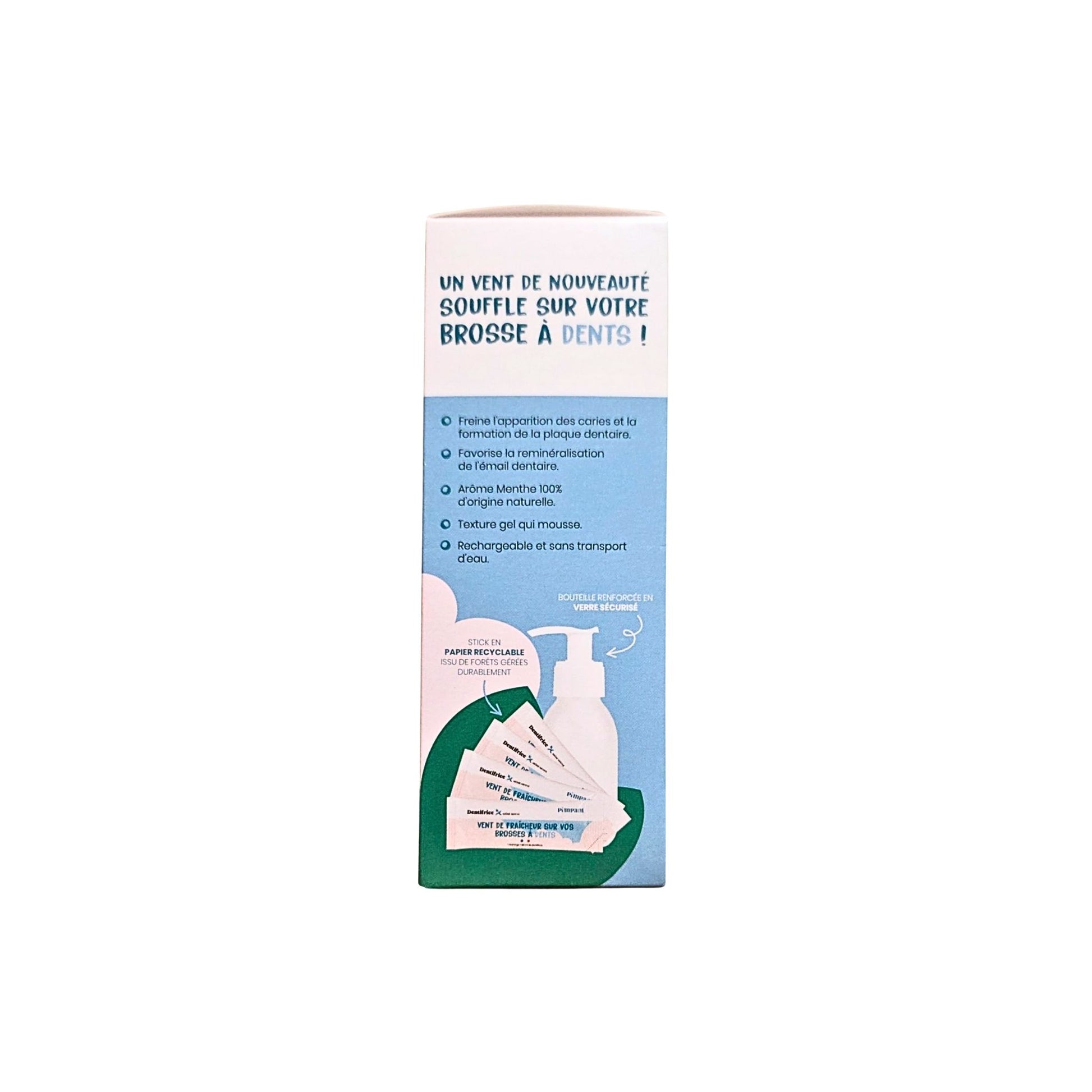 Coffret Dentifrice Menthe PIMPANT – 99% Naturel | Fluor & Écologique
