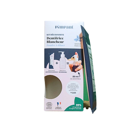 PIMPANT Whitening Toothpaste Discovery Kit – Natural &amp; Fluoride | Whitening Action
