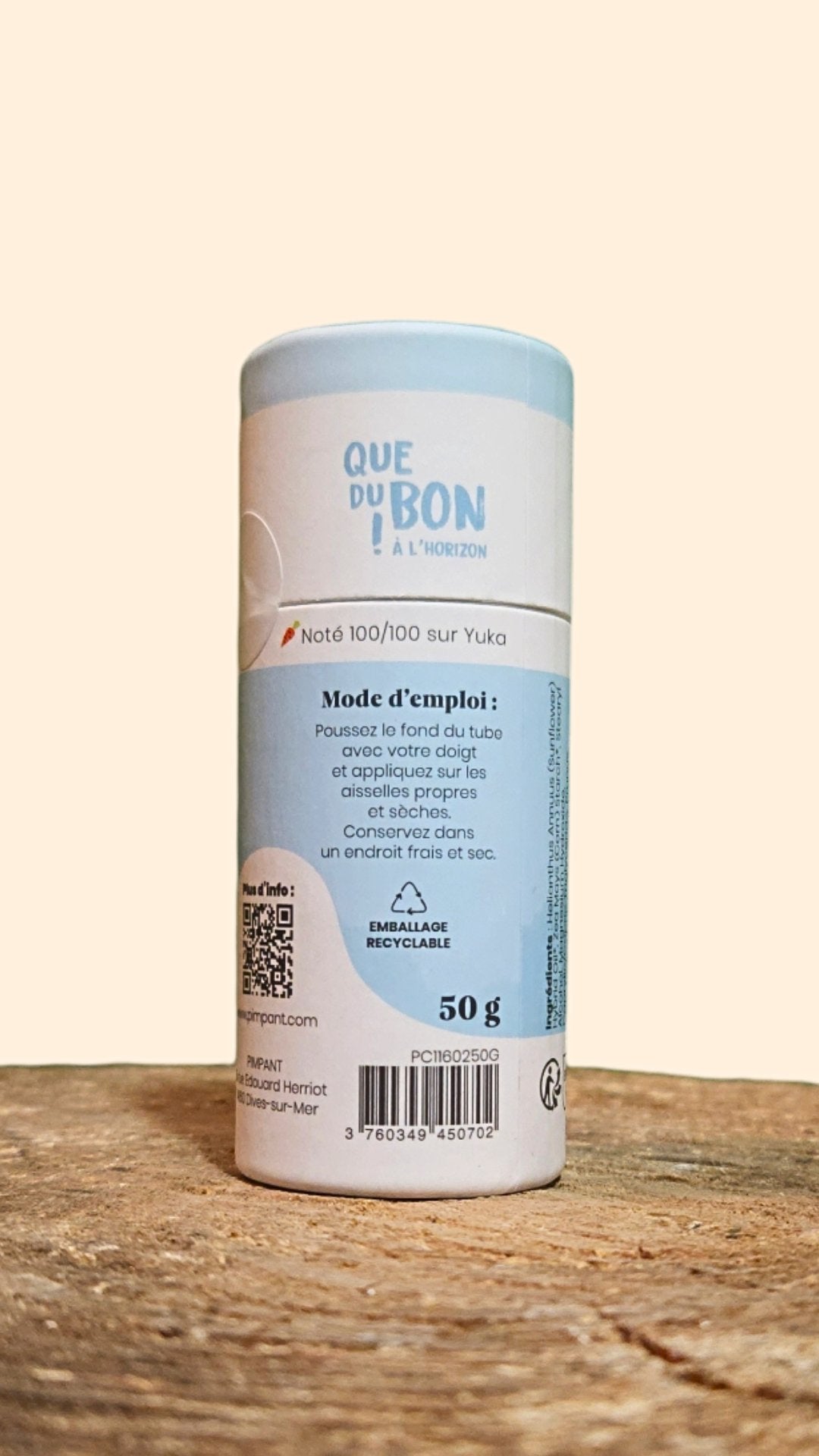 Déodorant Solide PIMPANT Fleur de Coton – Bio, efficace 24h et écolo