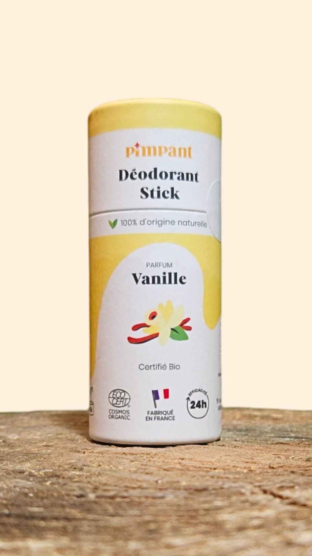 Déodorant Solide PIMPANT Vanille – Bio, efficace 24h et écolo