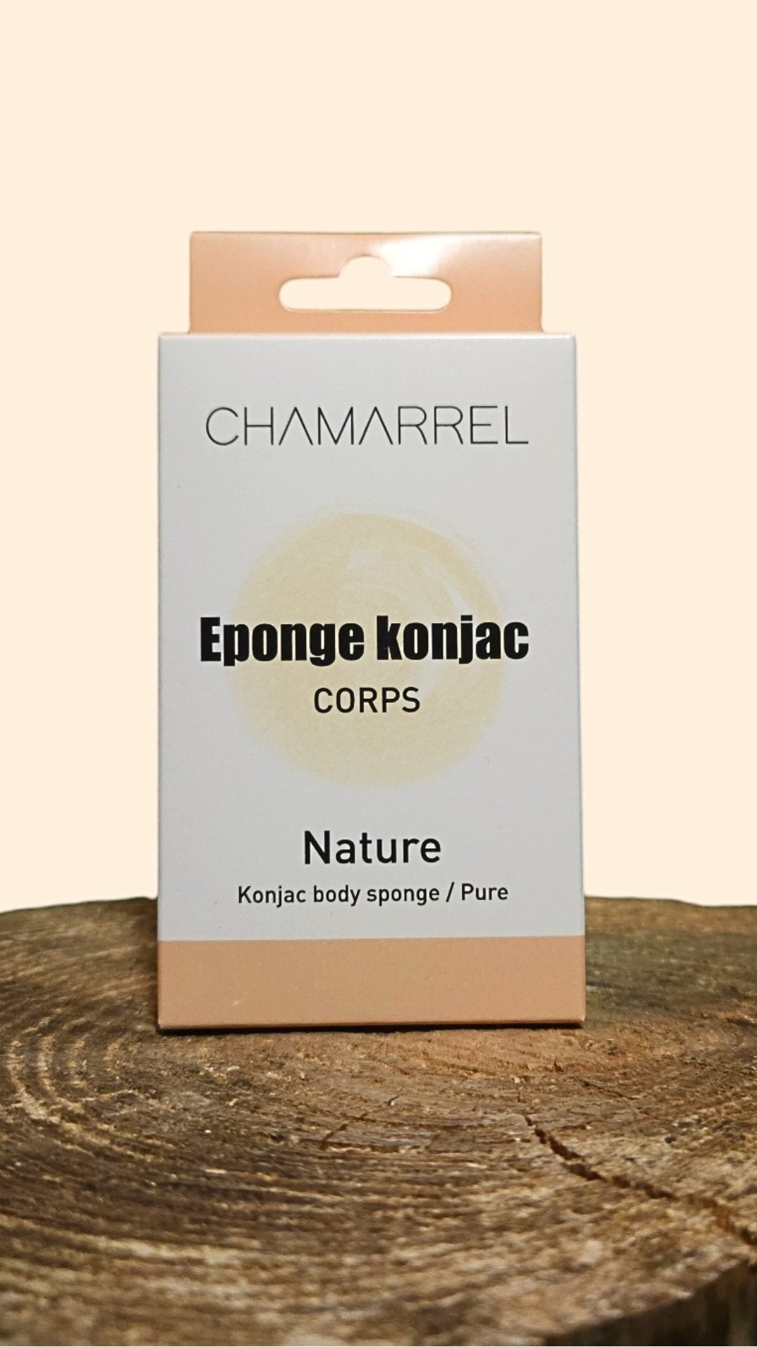 Eponge Konjac Corps D'origine naturelle CHAMARREL - Greenecco