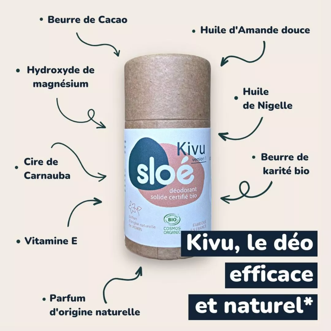 Déodorant Solide Stick Bio | Peaux Sensibles | 24h d’Action | Sloe