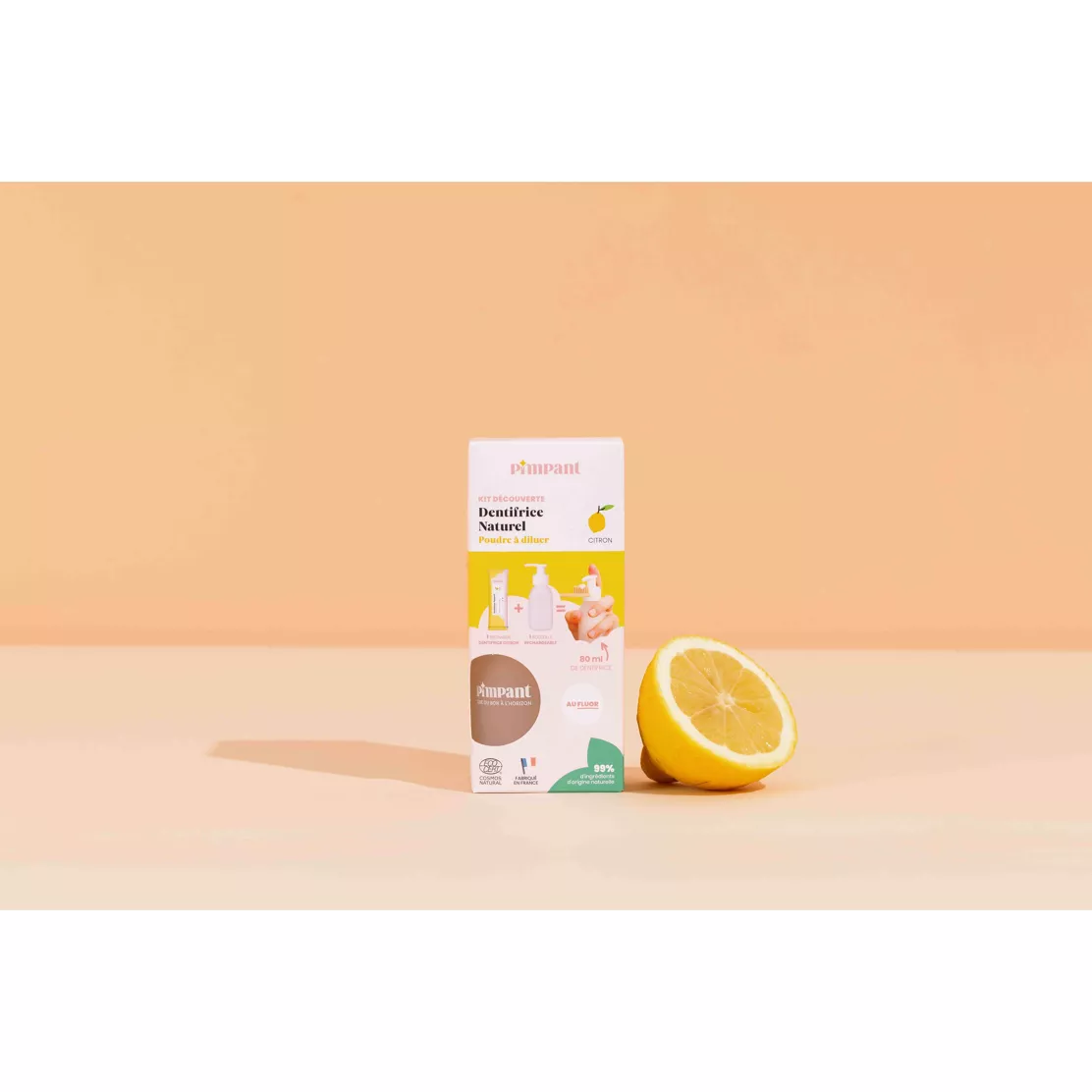 Kit Découverte Dentifrice Citron (1 Bouteille + 1 Stick) | Naturel & Écologique