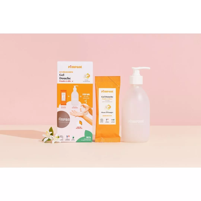 Kit Découverte Gel Douche Fleur d’Oranger Pimpant | Naturel & Zéro Déchet