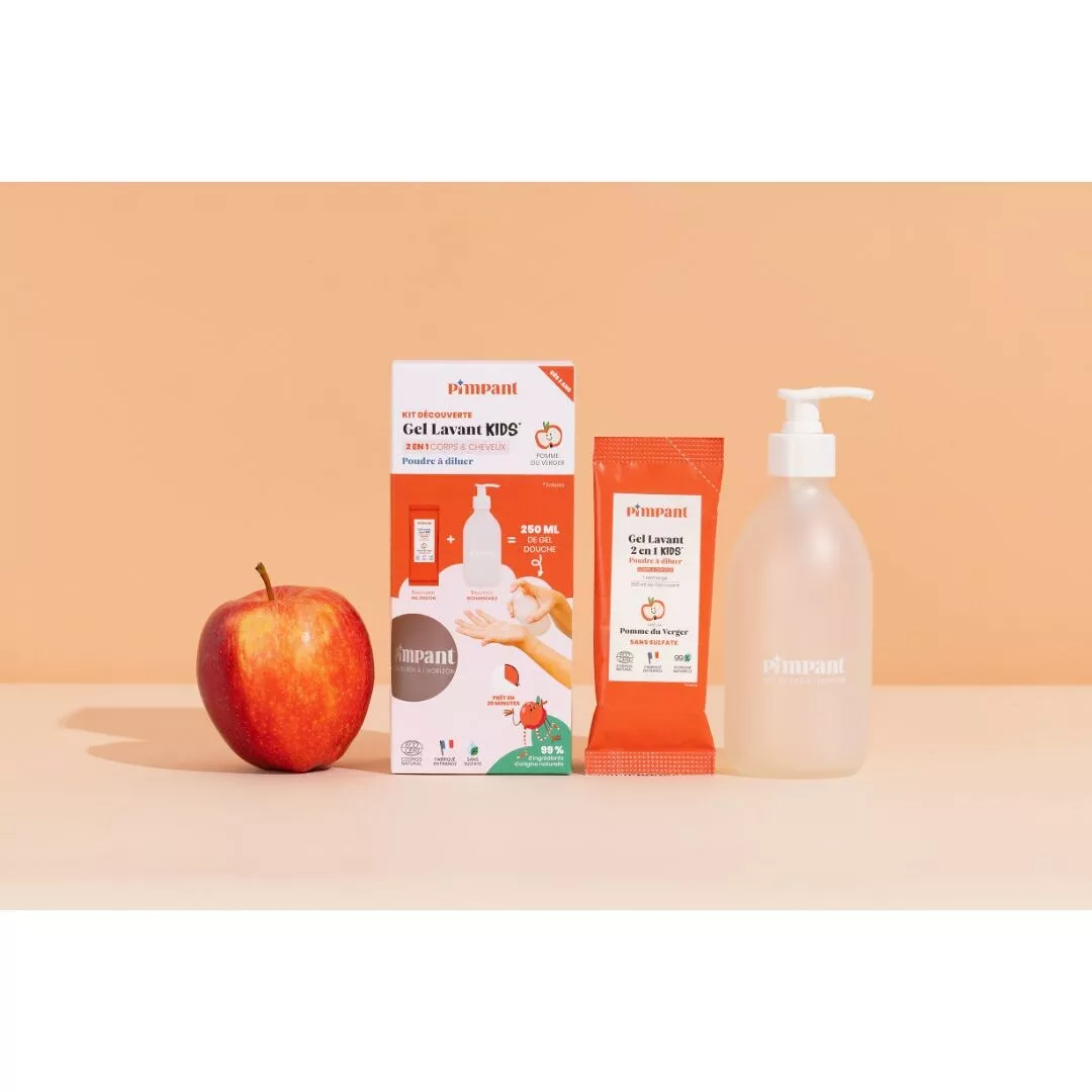 Kit Découverte Gel Lavant 2-en-1 Kids Pomme du Verger | 99% Ingrédients Naturels