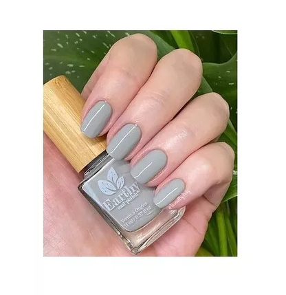 Vernis Naturel Gris Orage Earthy Nail Polish | Formule Écologique et Végétalienne