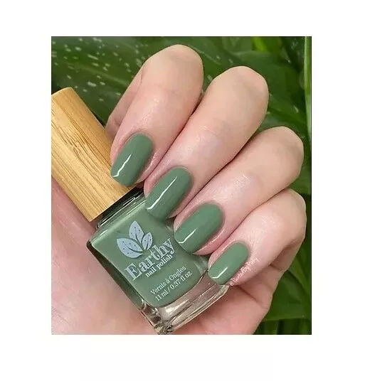 Vernis Naturel Ongle Vert Earthy Nail Polish Nailture Green | Formule Végétalienne et Écologique